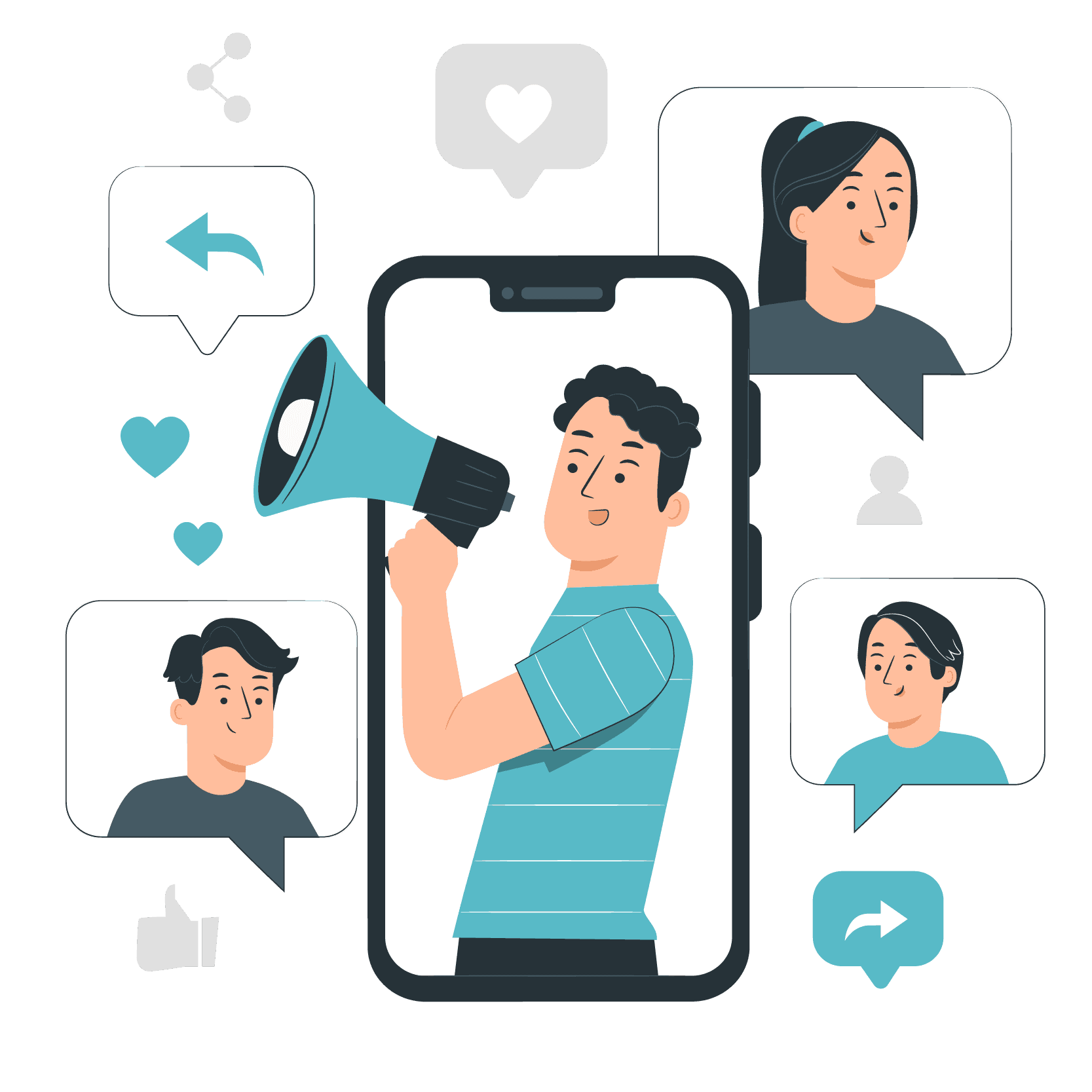 Discounts and loyalty points illustration